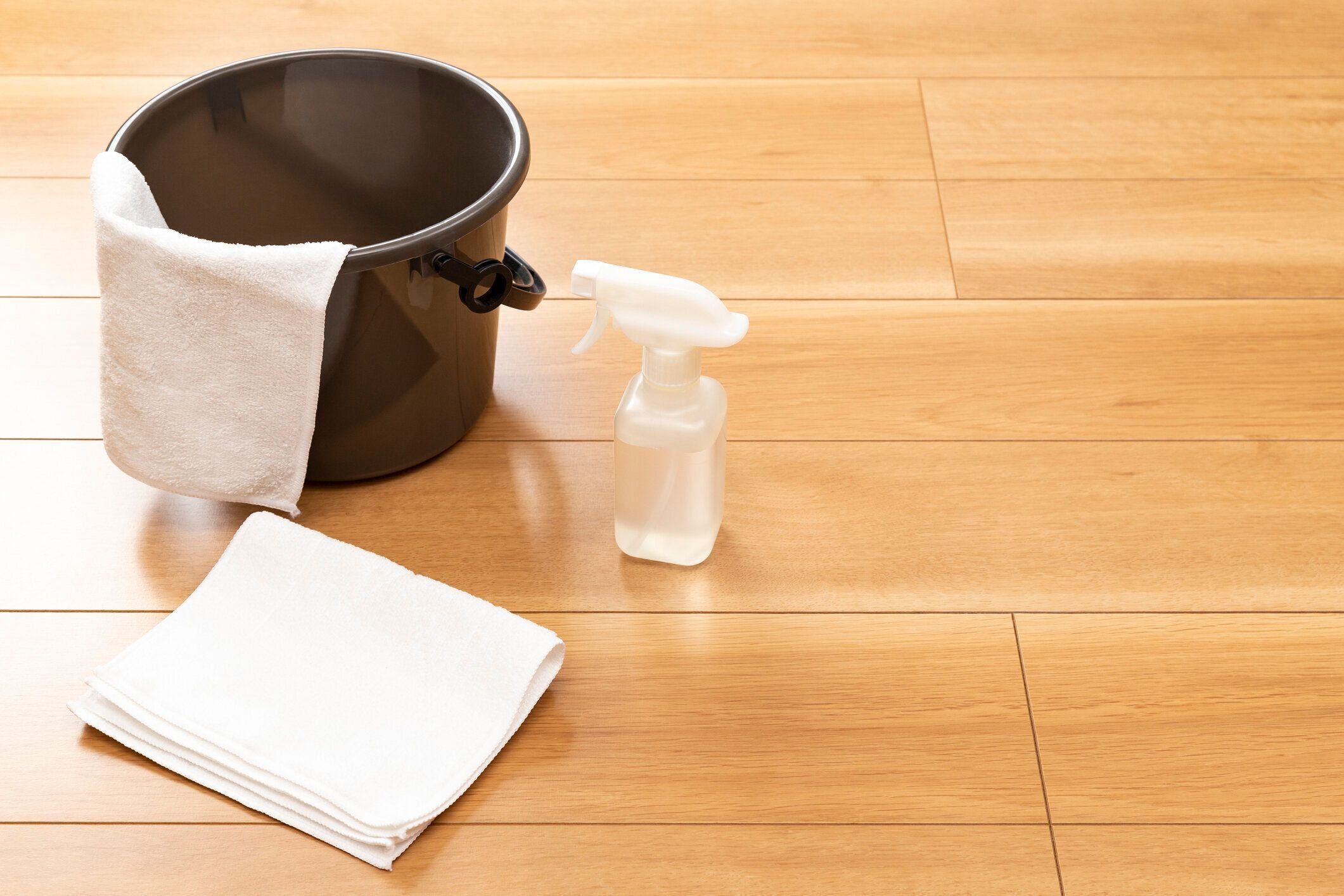 床の清掃用品。