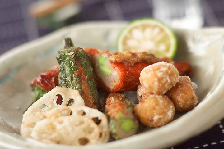 万願寺の射込み揚げ