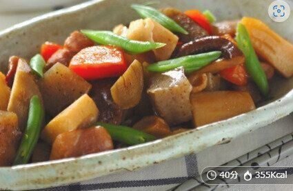 鶏もも肉とたっぷり根菜の煮物