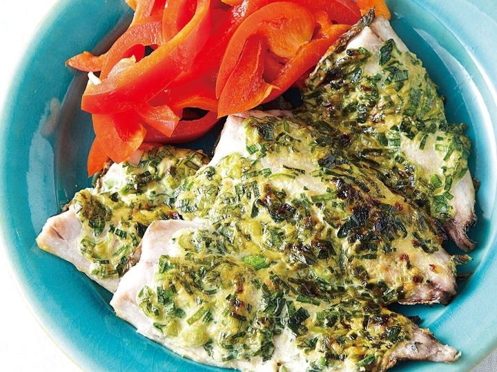 みそマヨで旬の魚をふんわり焼いて あじのにらみそマヨ焼き サンキュ