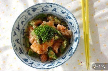 鶏もも肉とオクラの梅煮