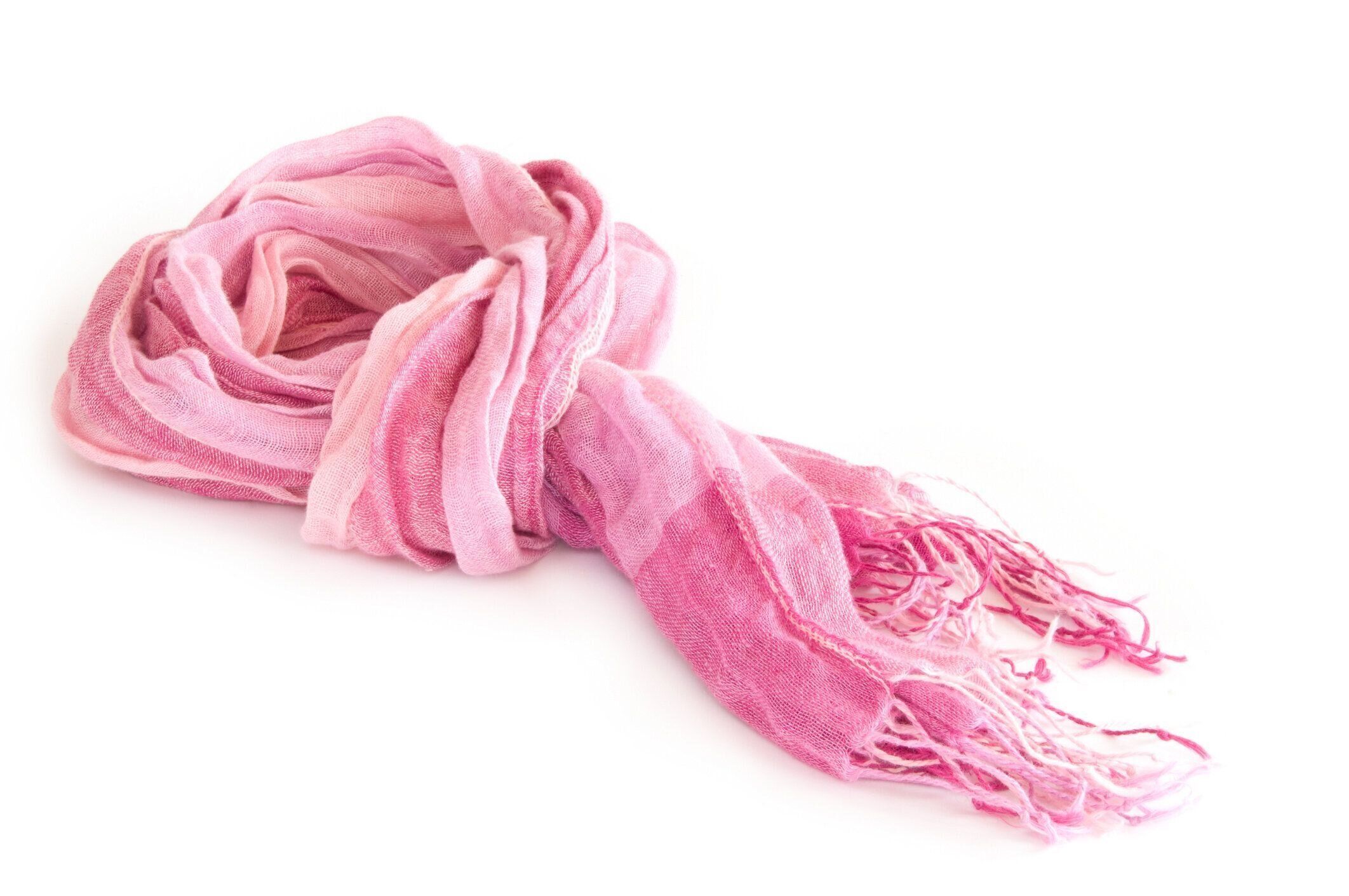 ピンクのスカーフ