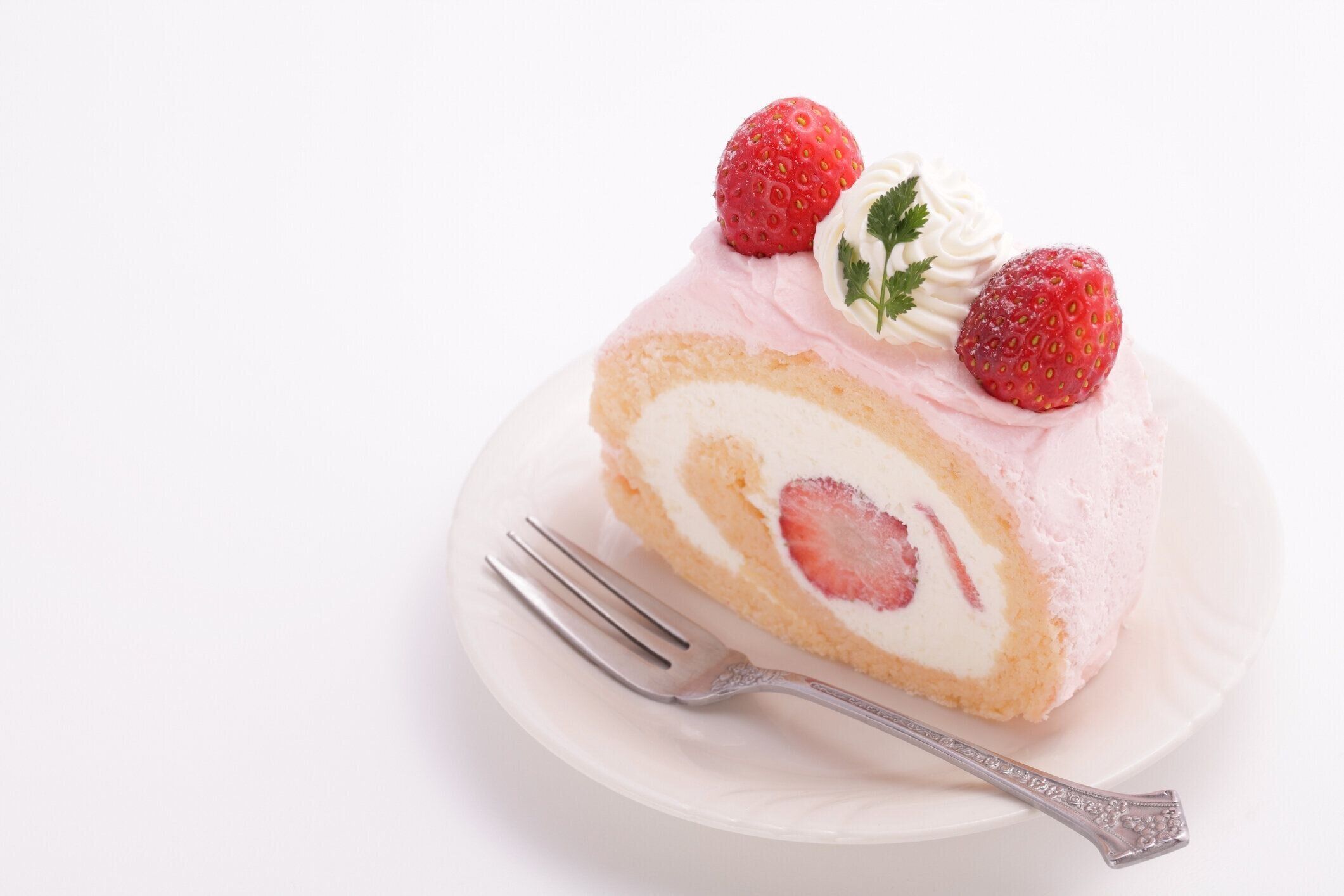 イチゴのスイスロール