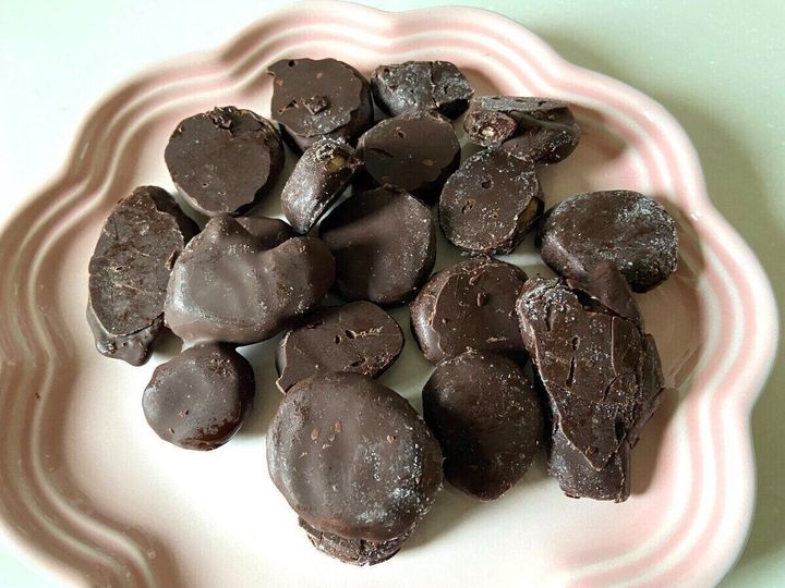 バナナにチョココーティング