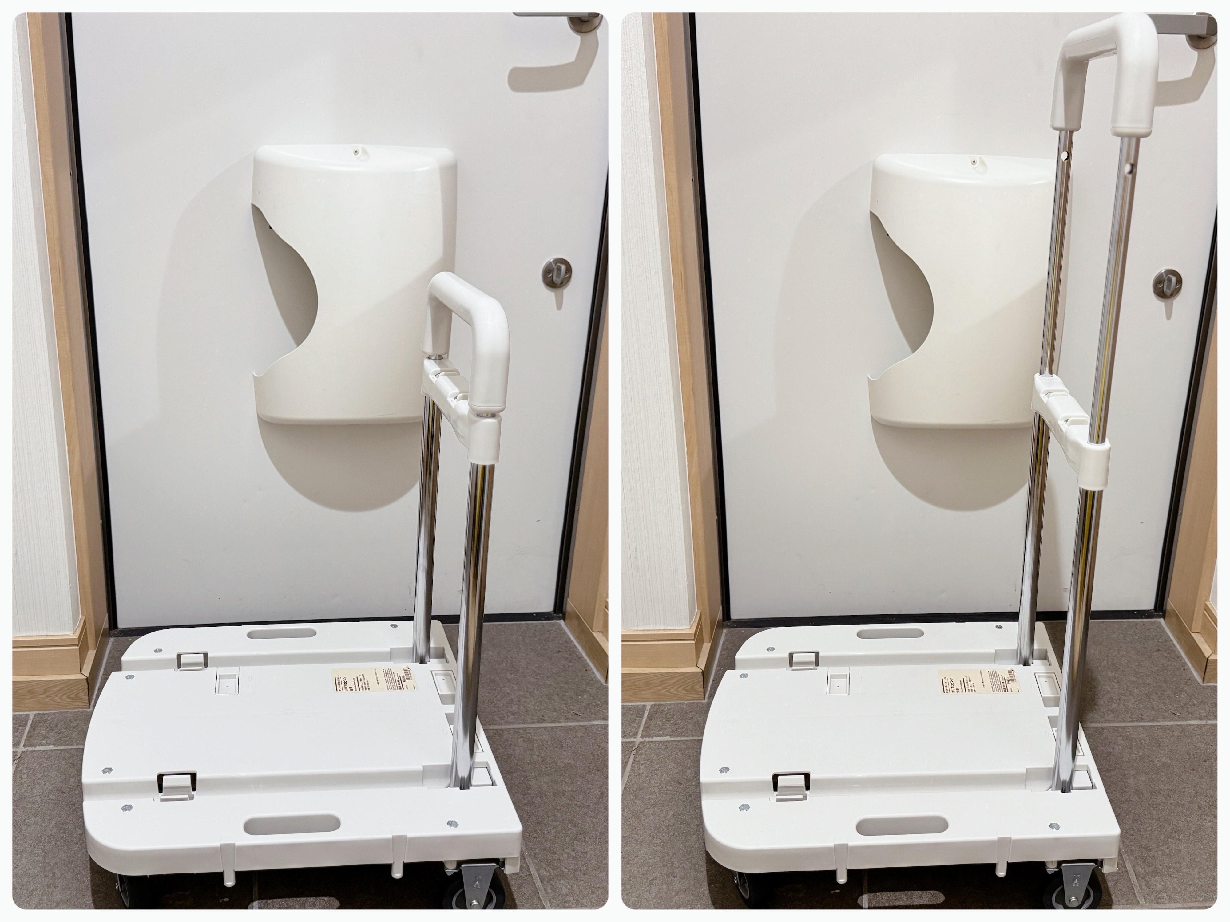 2．ハンドルの高さが2段階に調整できるから