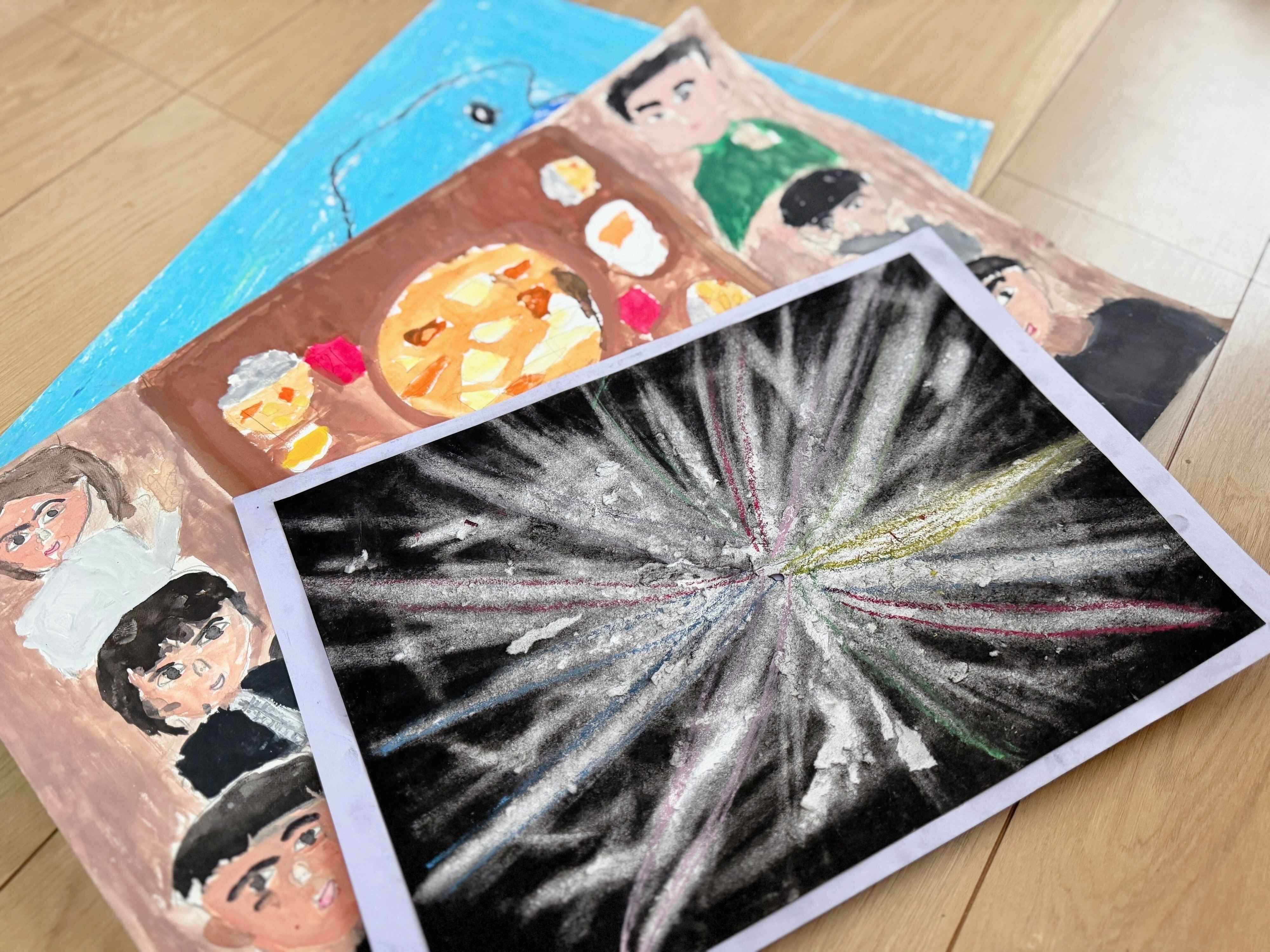 1．子どもの作品の整理