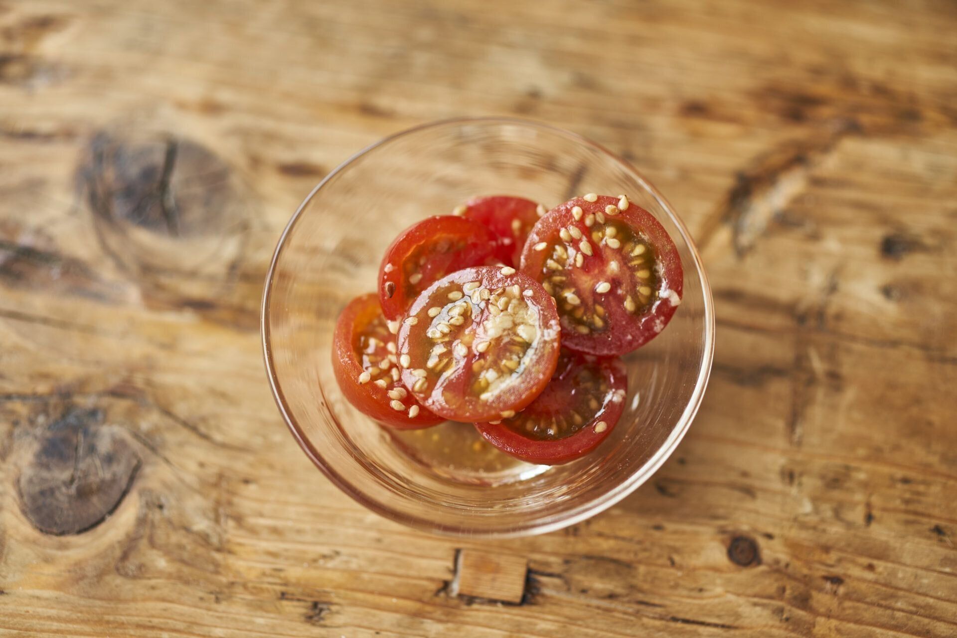 ミニトマトの醤油麹ナムル