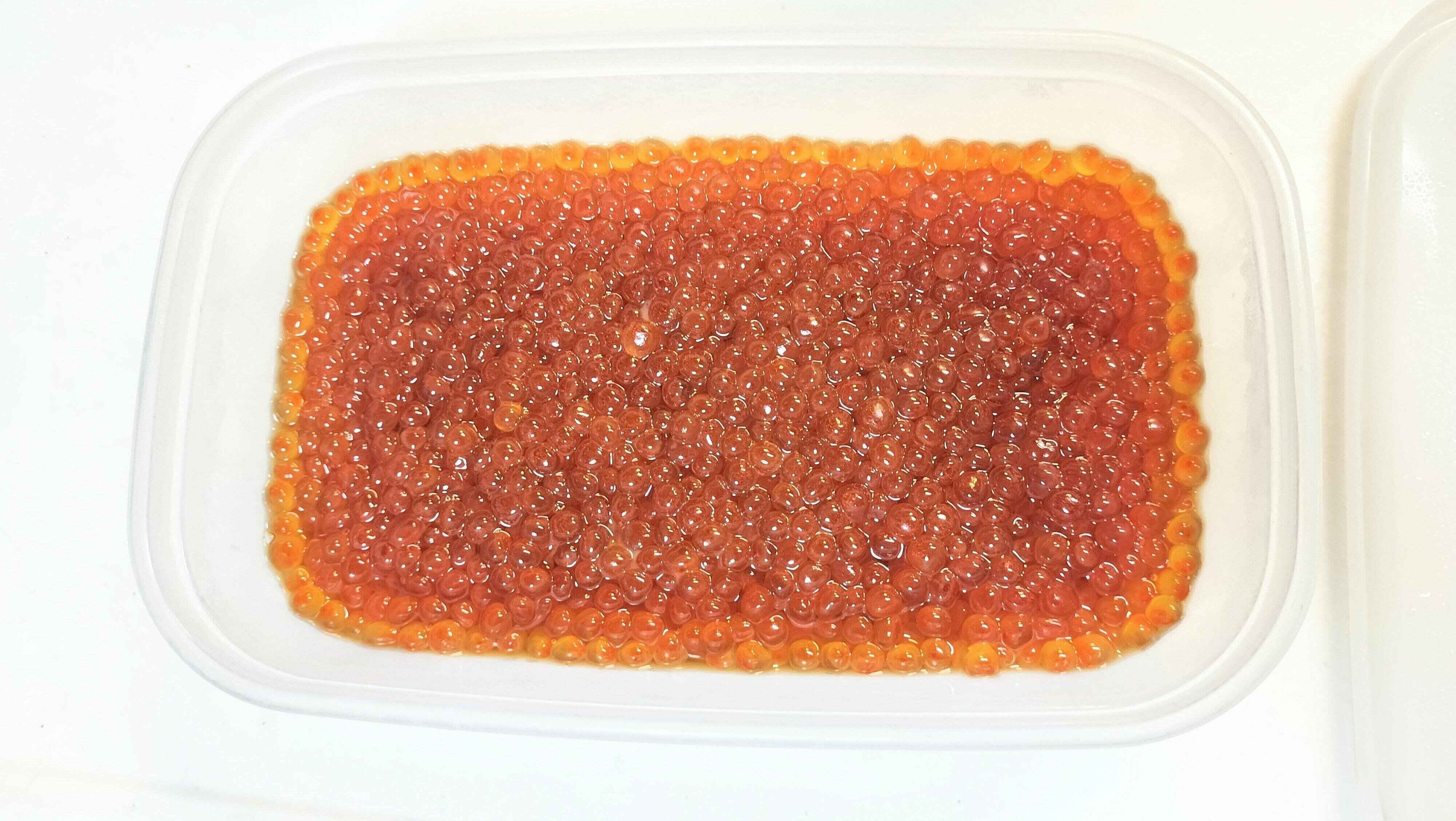 完成したいくら醤油漬け