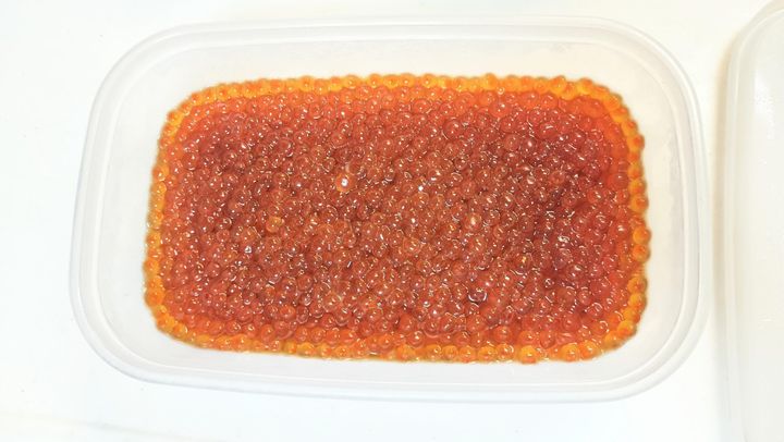 完成したいくら醤油漬け