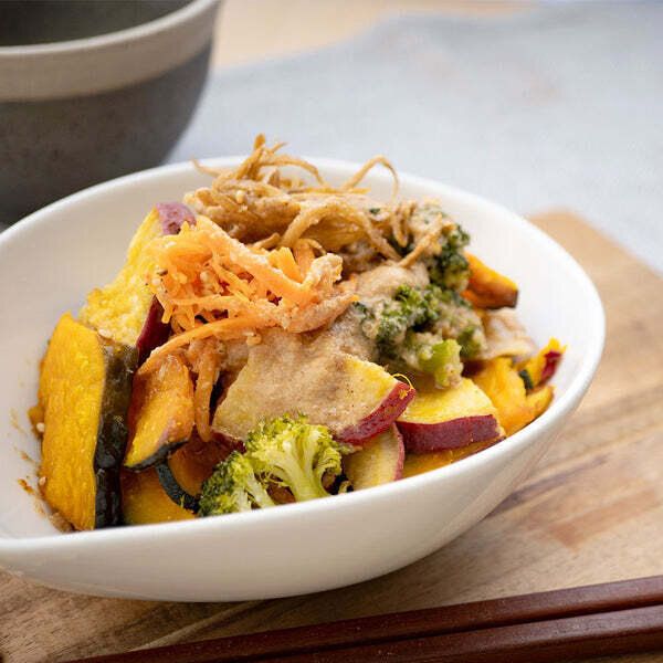 成城石井自家製 揚げかぼちゃとさつま芋の胡麻酢サラダ