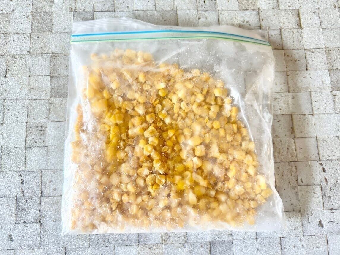 5. とうもろこし：ゆでて実だけ冷凍すれば使い勝手抜群