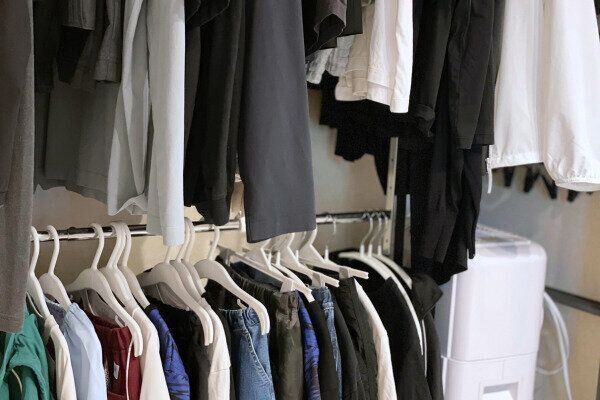 ブランコハンガーを活用したクローゼット