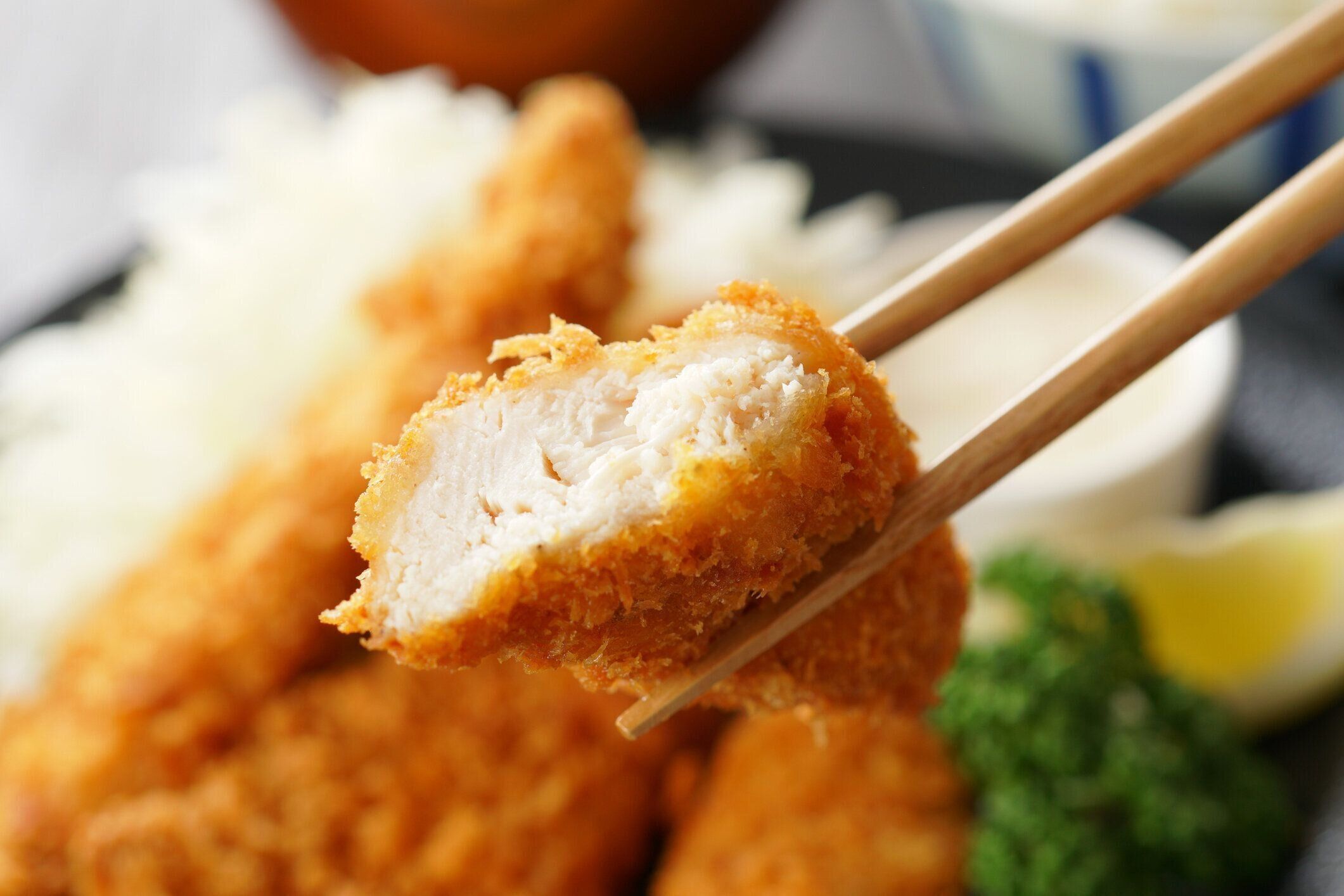 チキンテンダーカツ。日本食。