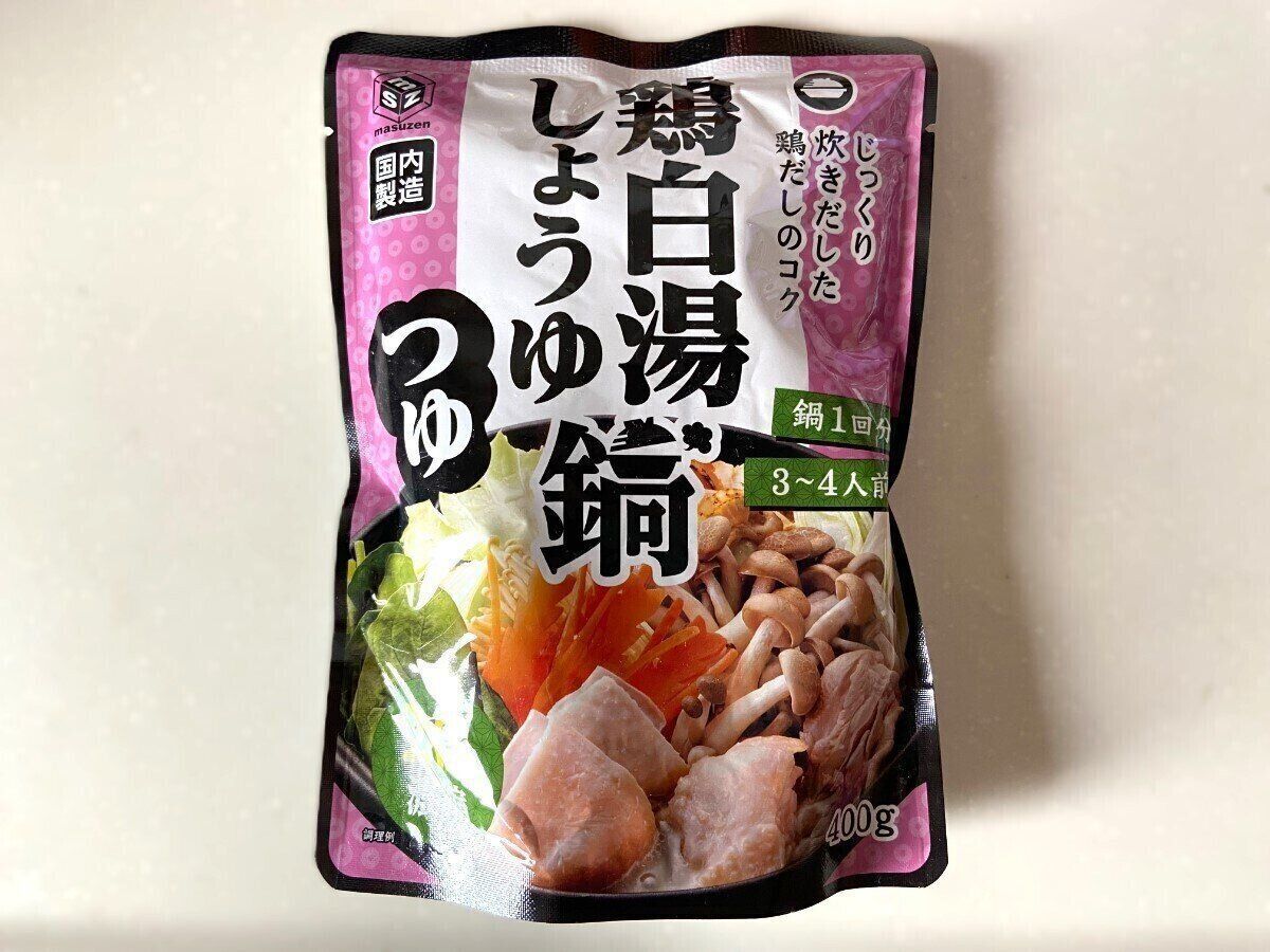 鶏白湯しょうゆ鍋