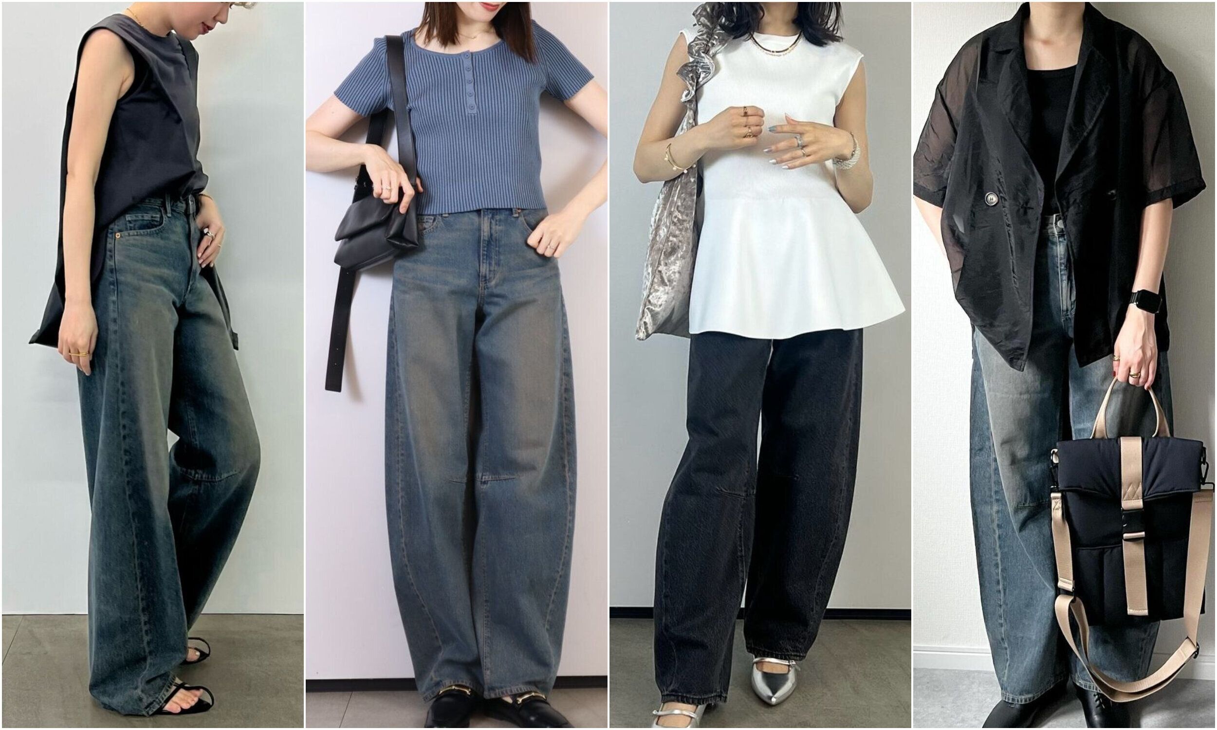 待望の再販！GUの大人気デニム「バレルレッグジーンズ」着こなし実例