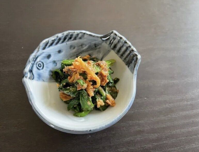 サバ缶で簡単♪ほうれん草のサバ味噌和え