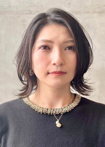 丸顔さんにおすすめ！ウルフボブ