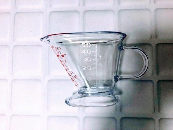 計量カップの外側メモリ