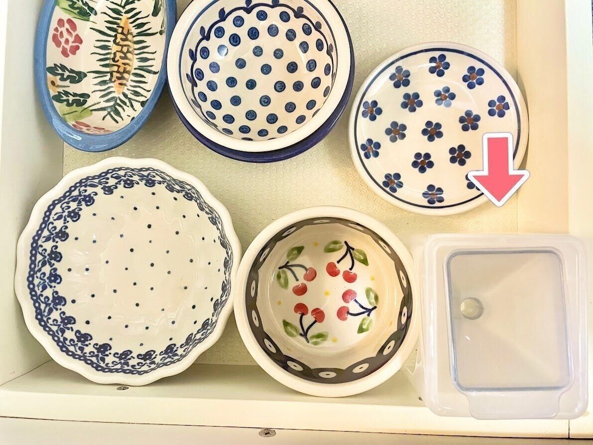 引き出しの隅にサッと入る