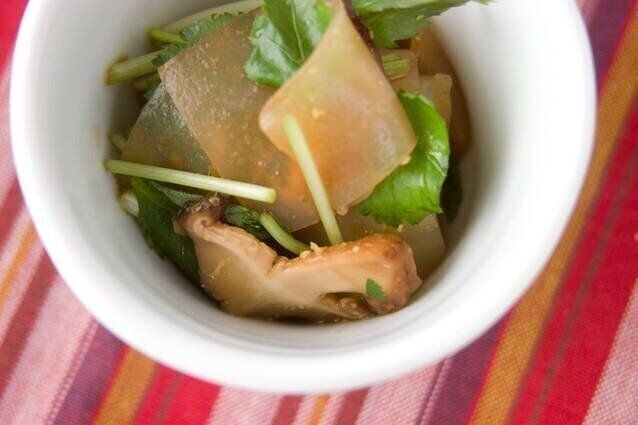 コンニャクのわさび和え