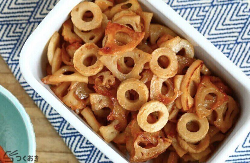 れんこんとちくわのポン酢きんぴら