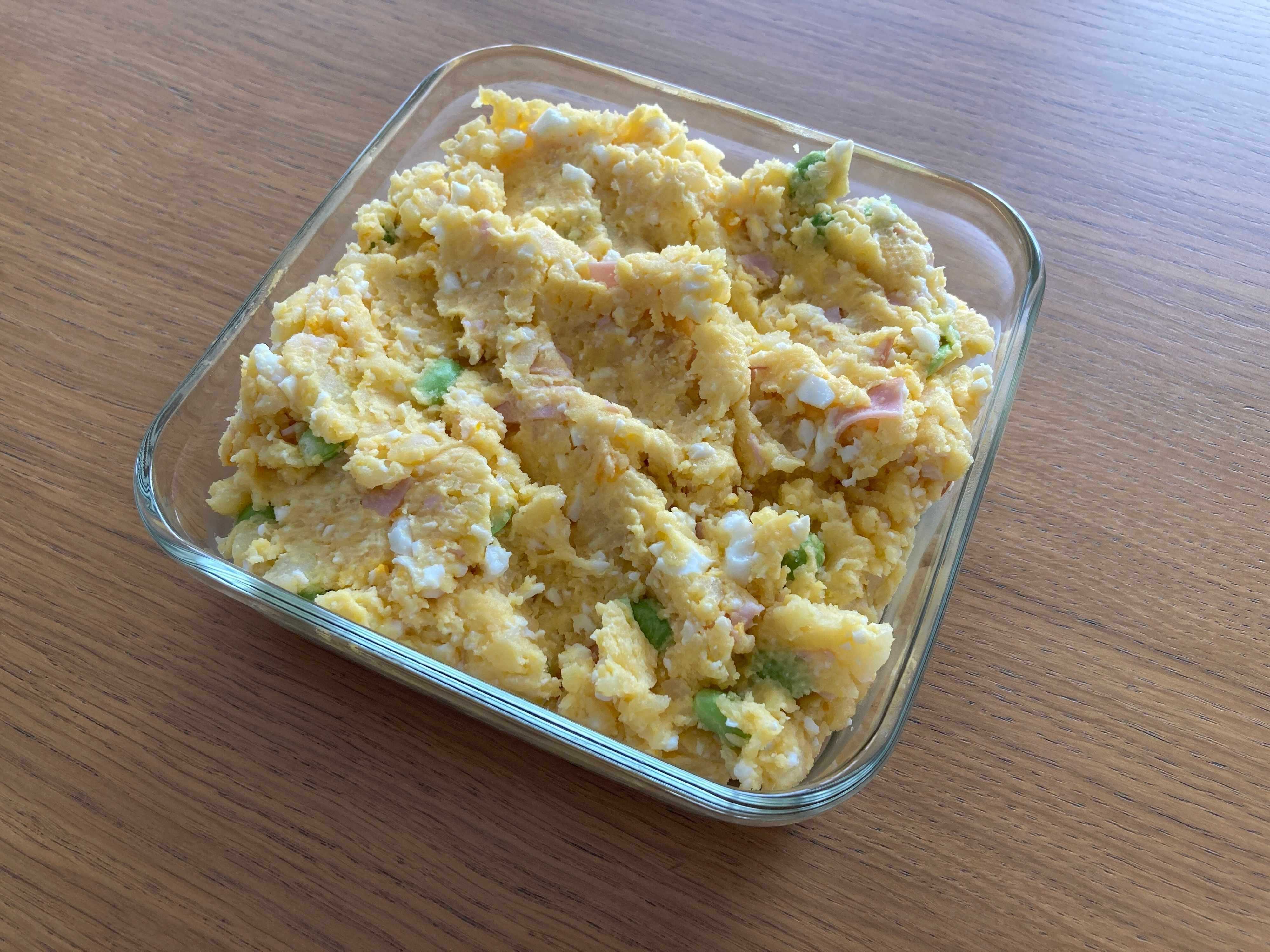 業務スーパーの枝豆を使ったポテトサラダ