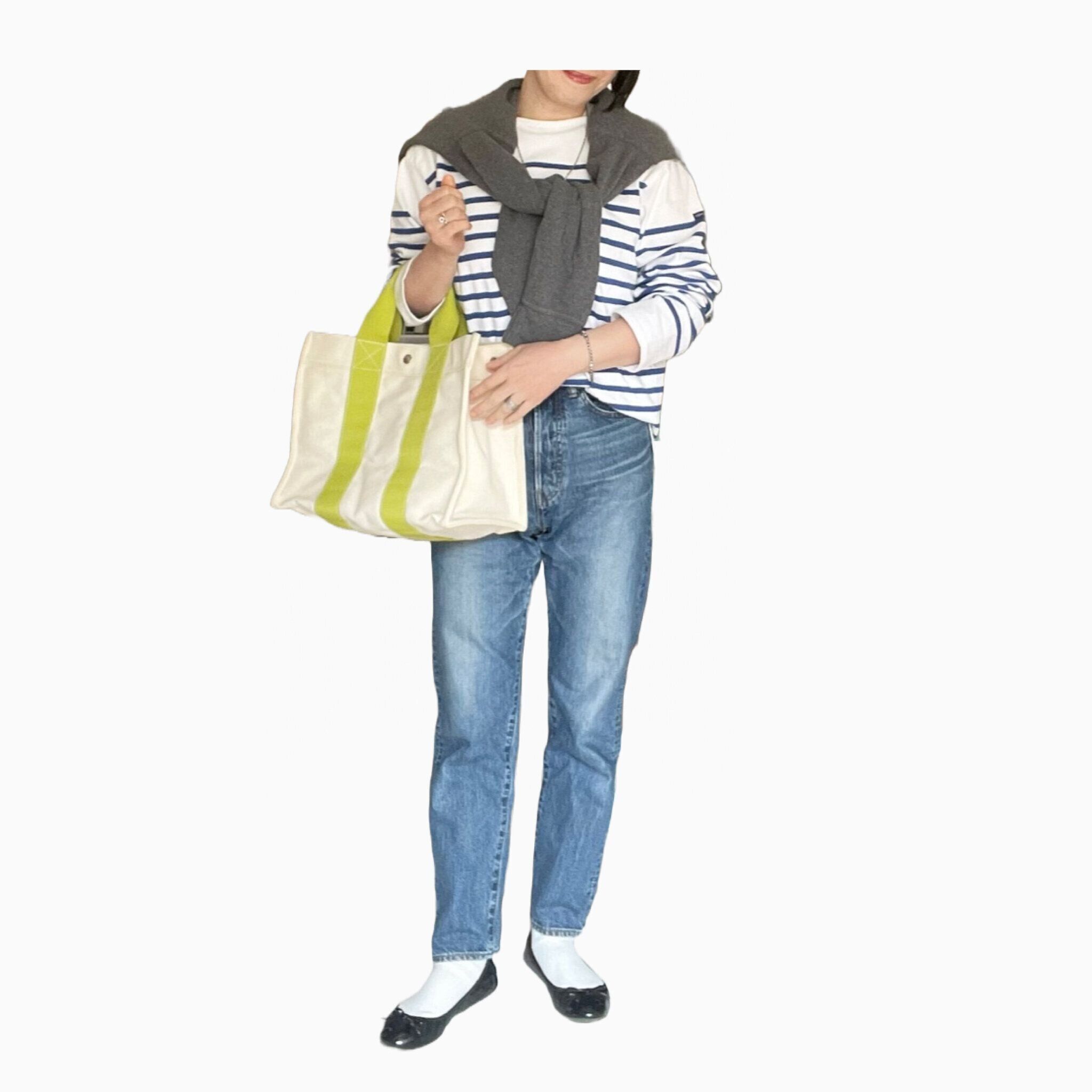 ボーダーにデニムコーデ