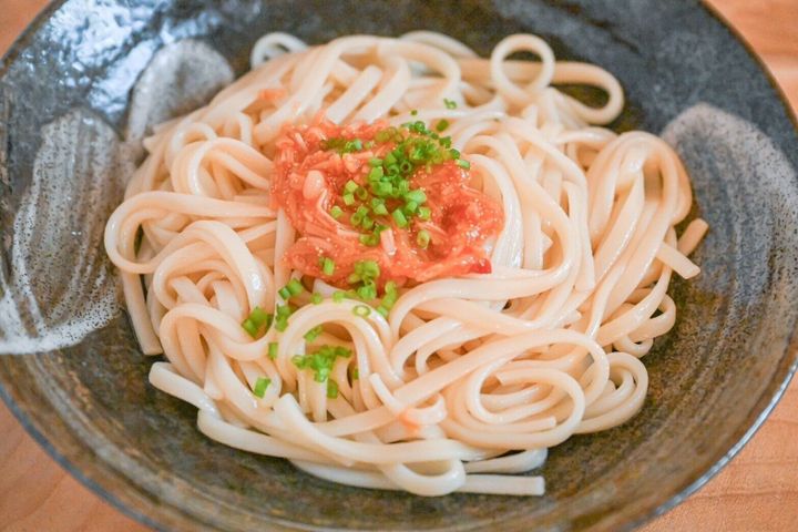 明太子なめ茸うどん