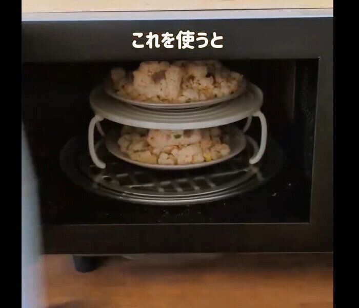 【ダイソー】ないと後悔！2段レンジトレイ