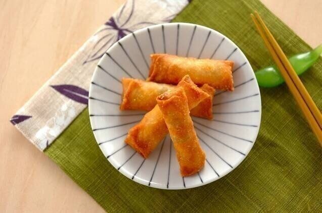  枝豆のおつまみ春巻き