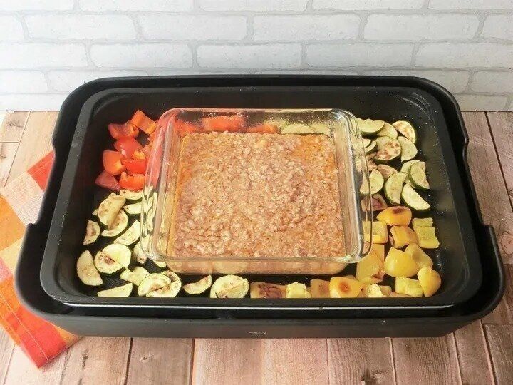 ホットプレートで作る野菜たっぷり麻婆