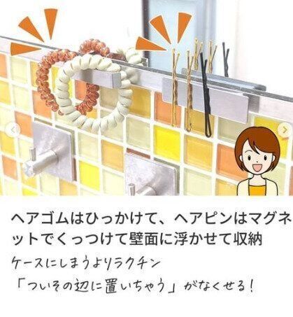 【セリア】ヘアピンをピタッと収納