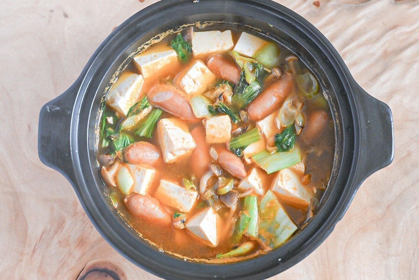 完成したプデチゲ