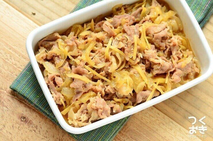 しょうが入り豚肉の味噌しぐれ煮