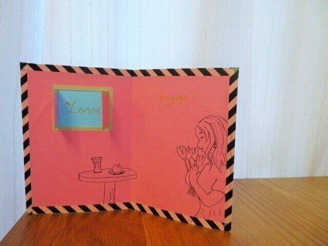 窓の中にもメッセージ