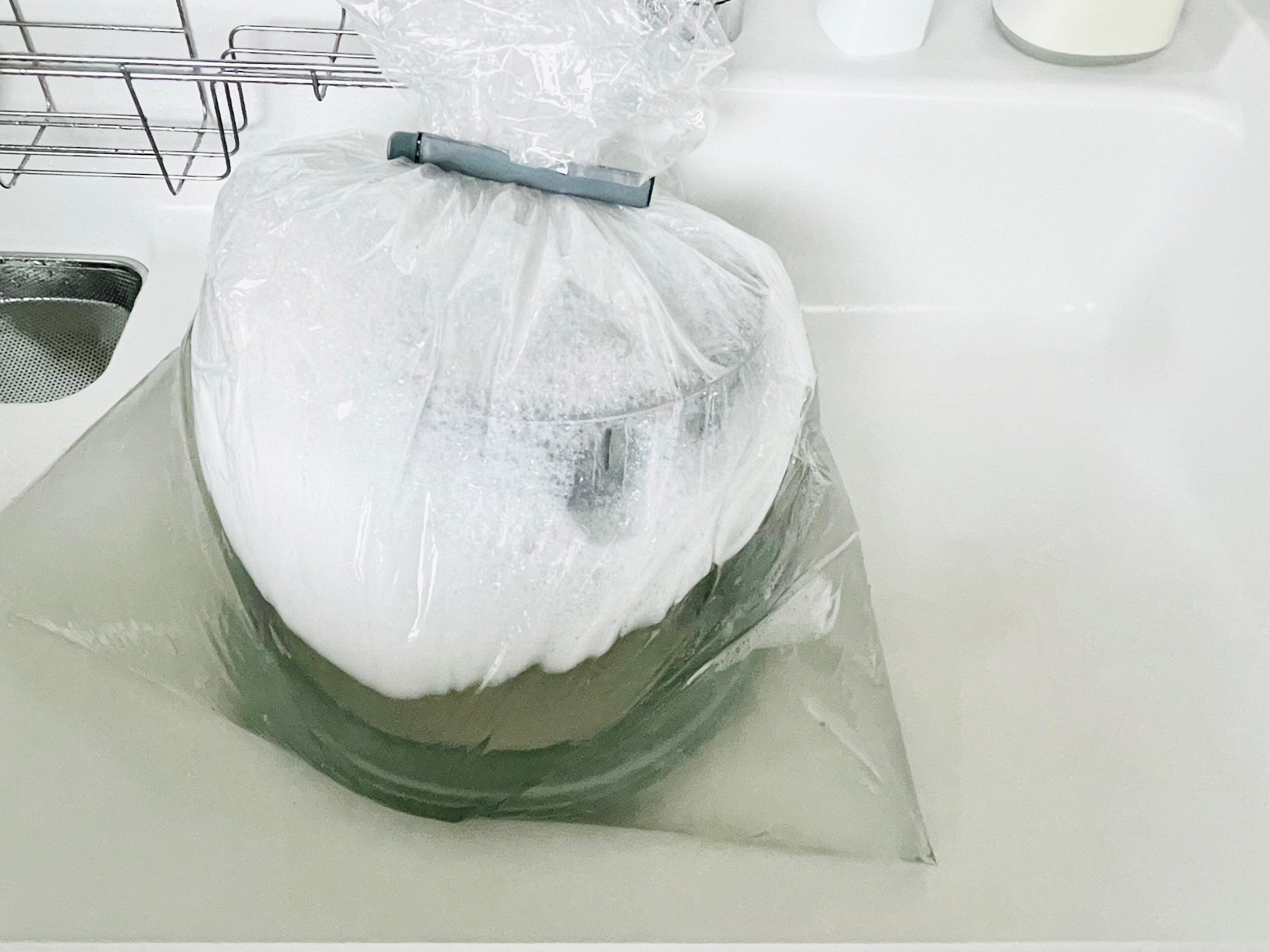 換気扇シロッコファンの浸け置き