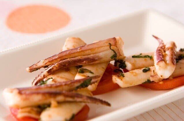 イカのショウガ炒め