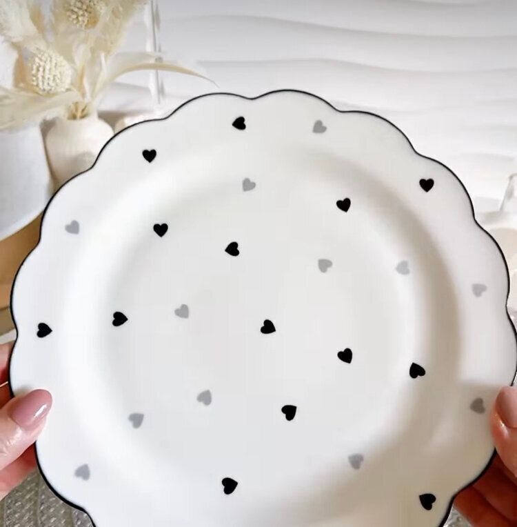 可愛いモノトーン食器