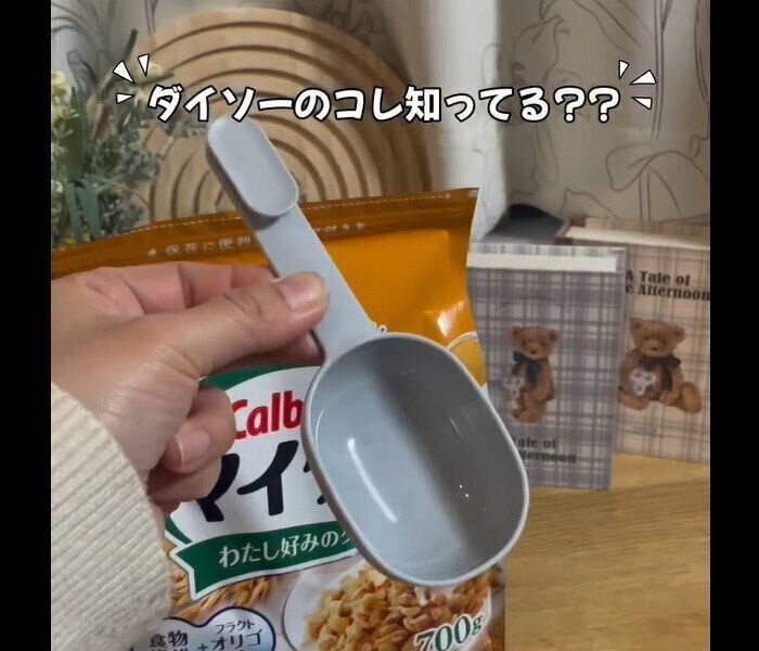 【ダイソー】隠れた名品！チャック袋スライダー付きシリアルスプーン