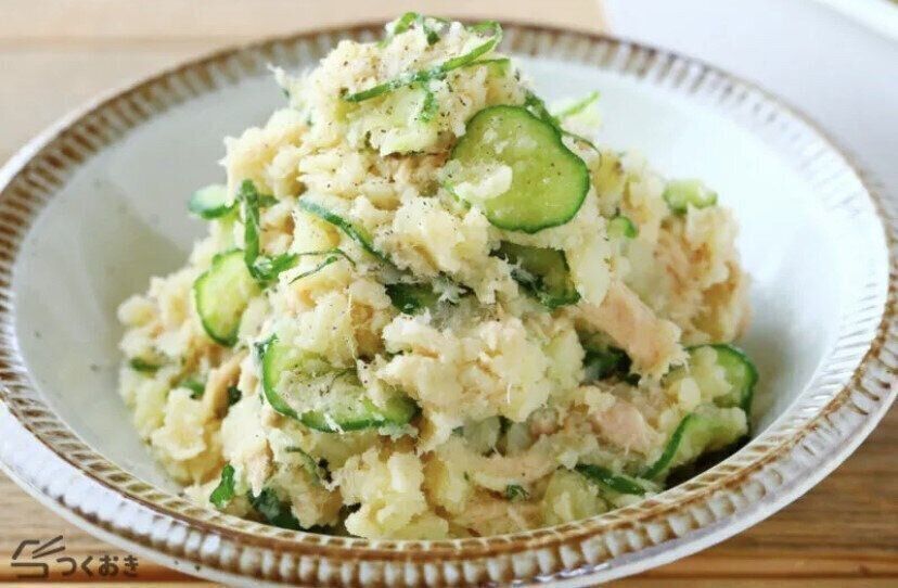 ツナときゅうりのポテサラ