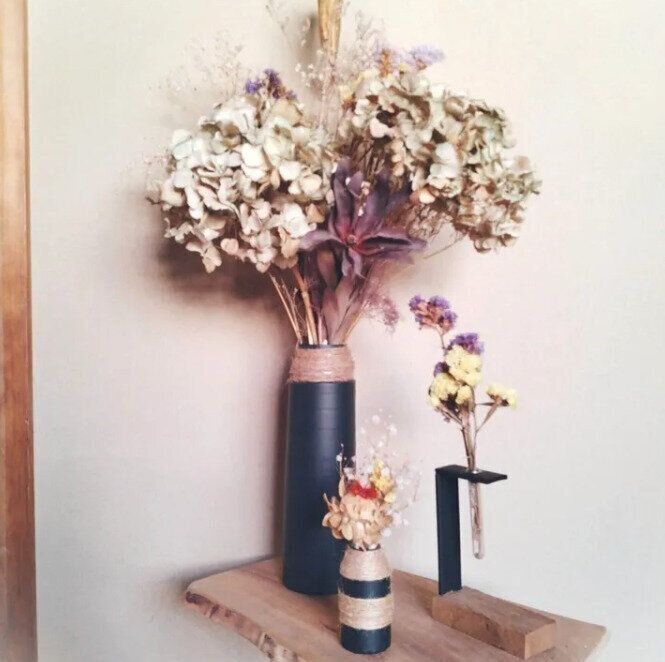 水筒がフラワーベースに