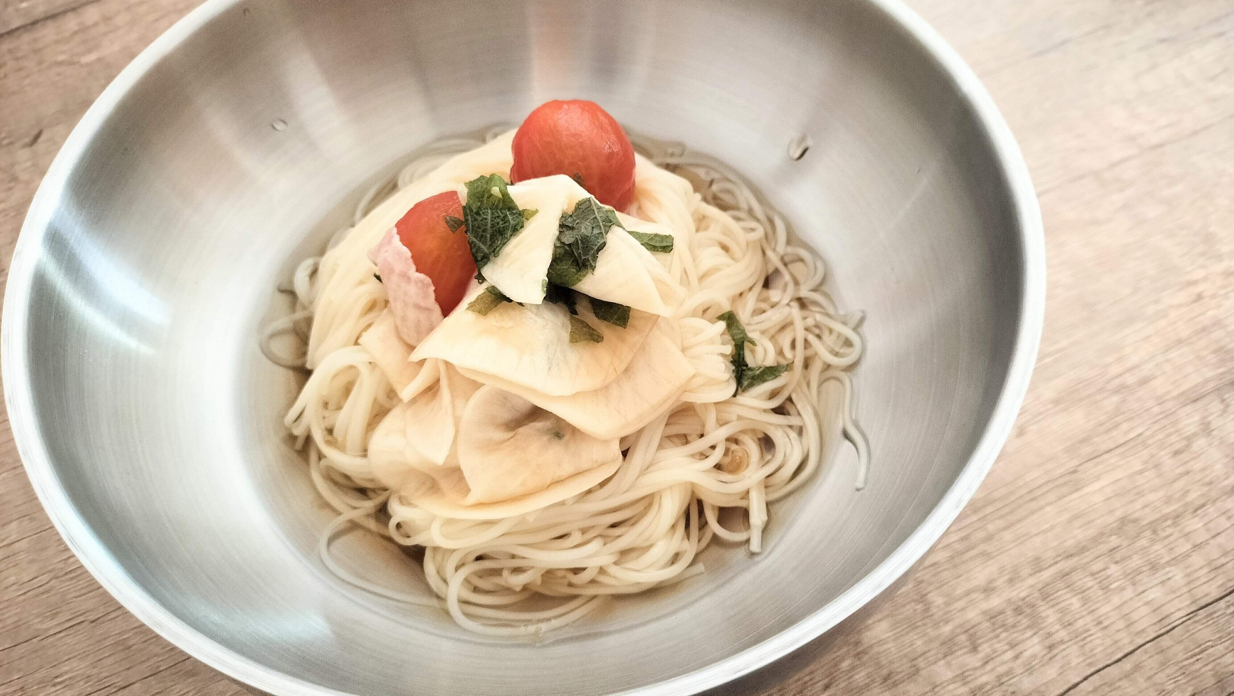 かぶとトマトのそうめん