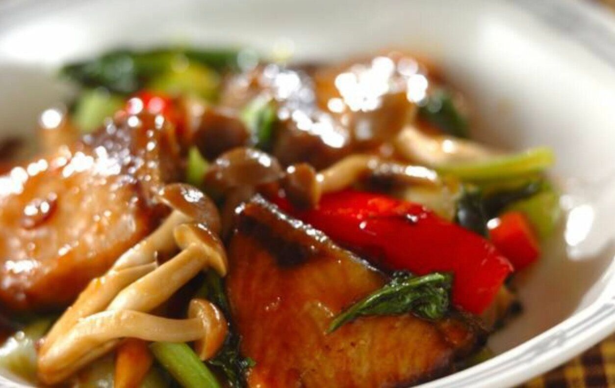 ブリの甘辛オイスター炒め