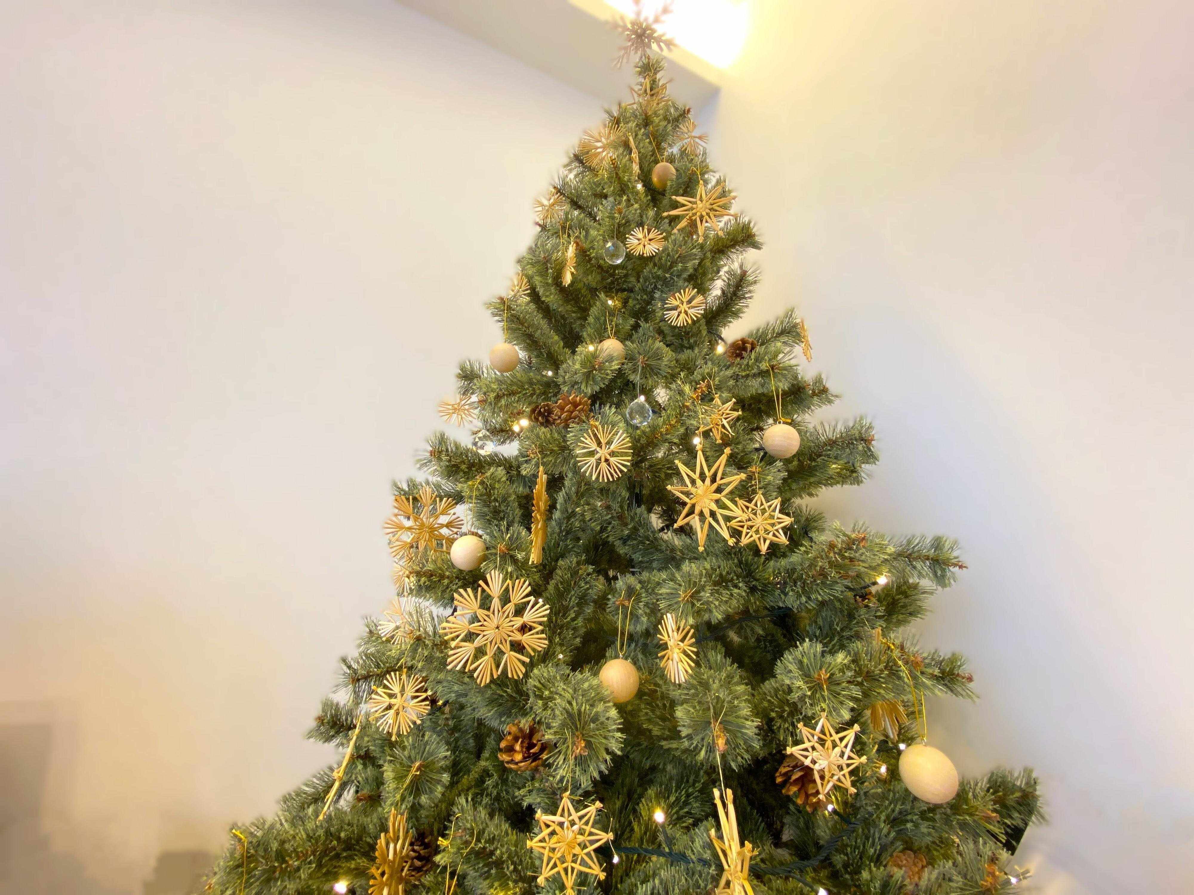 【セリア】ウッドオーナメントボール