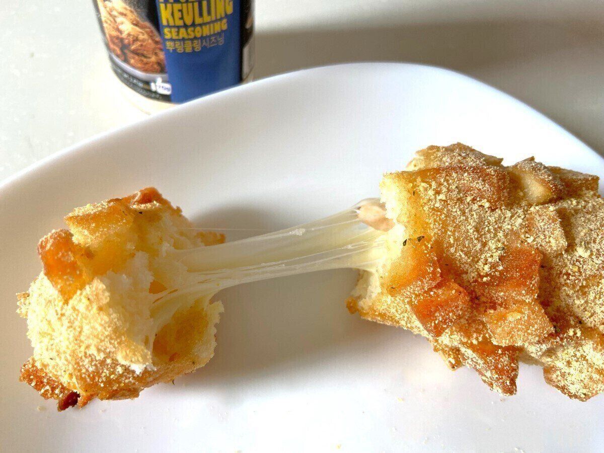 チーズが伸びる