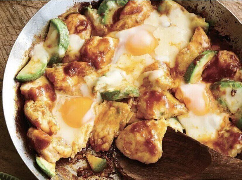 アボカドBBQエッグチキン