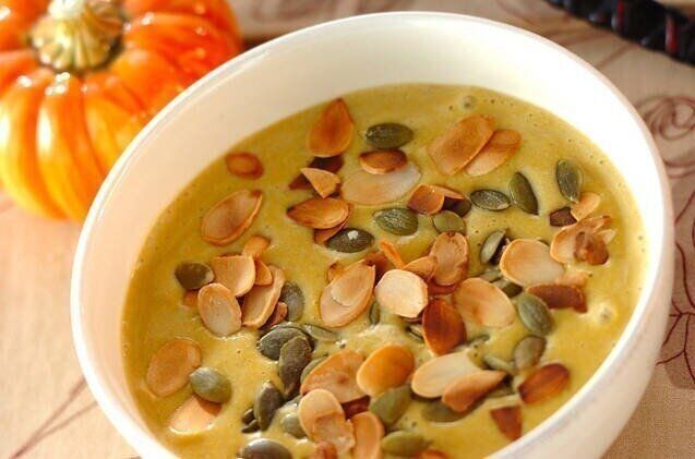 豆腐とカボチャの濃厚ポタージュ