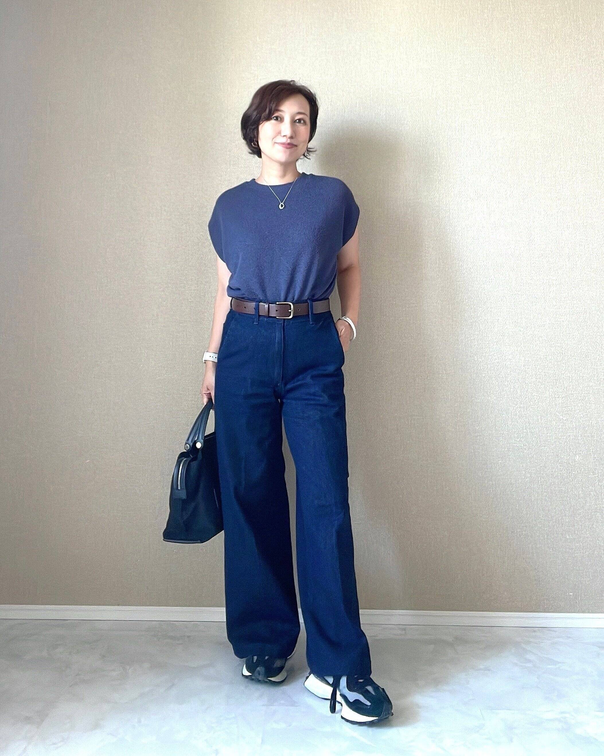 ユニクロ　ワイドトラウザージーンズ