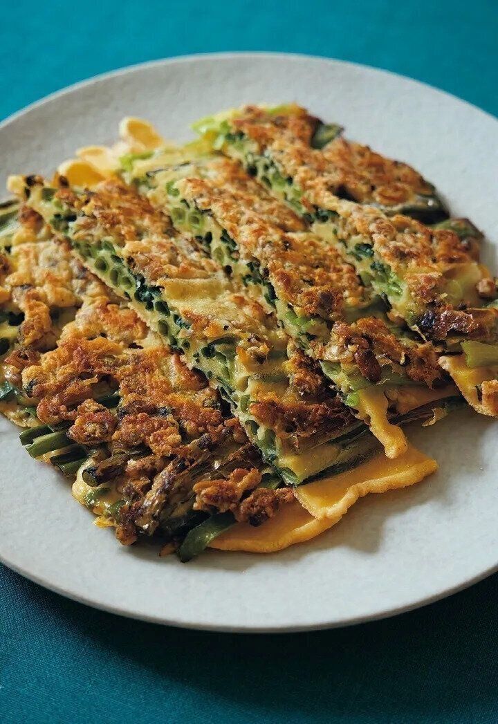 あさりと青ねぎのチヂミ