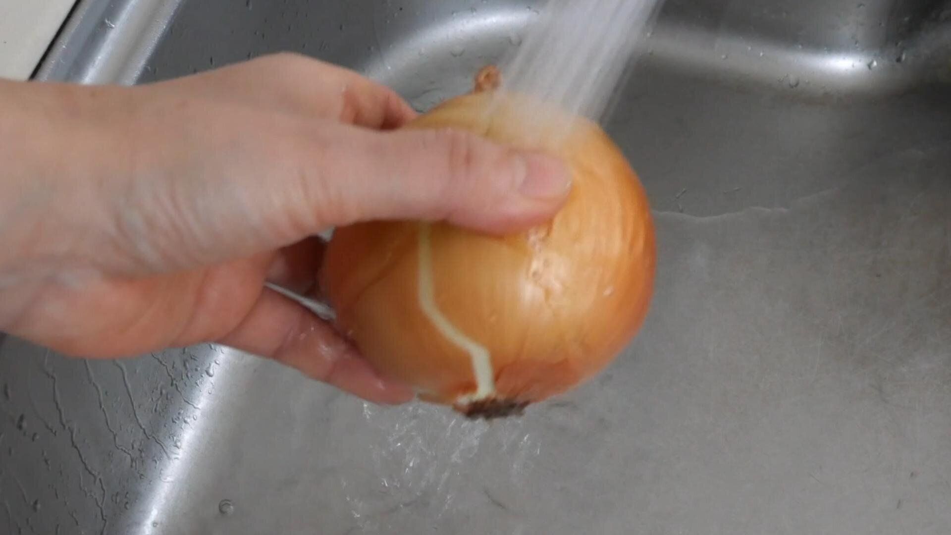 玉ねぎの皮むき